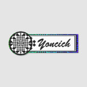 Geblokte Illusie door Kenneth Yoncich Naamplaatje (Voorkant)