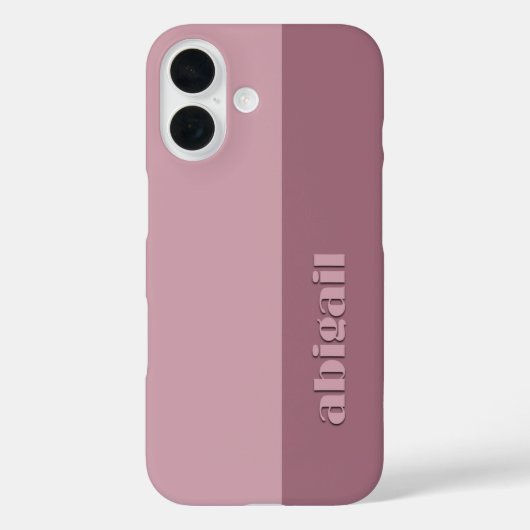 Geblokte kleuren met personalisatie Case-Mate iPhone case (Achterkant)