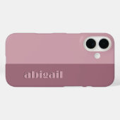 Geblokte kleuren met personalisatie Case-Mate iPhone case (Achterkant (horizontaal))