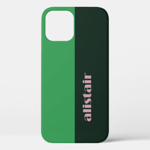 Geblokte kleuren met personalisatie Case-Mate iPhone case