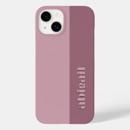 Geblokte kleuren met personalisatie Case-Mate iPhone 14 hoesje