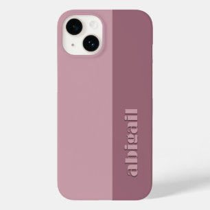 Geblokte kleuren met personalisatie Case-Mate iPhone 14 hoesje