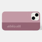 Geblokte kleuren met personalisatie Case-Mate iPhone case (Achterkant (horizontaal))
