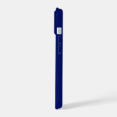 Geblokte kleuren met personalisatie iPhone 15 case (Linkerkant)