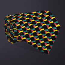 Geblokte Mozambikaanse vlag patroon