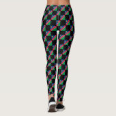 Geblokte Namibië vlag patroon Leggings (Achterkant)