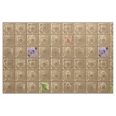 Geblokte patronen stof (Fat Quarter)
