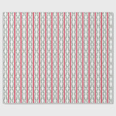 Geblokte print guirlandes cadeaupapier (Vlak)