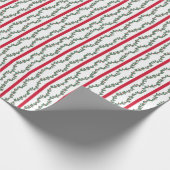 Geblokte print guirlandes cadeaupapier (Hoek)