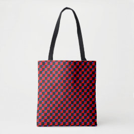 Geblokte Taiwan vlag patroon Tote Bag