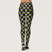 Geblokte vlag van de Centraal-Afrikaanse Republiek Leggings (Achterkant)