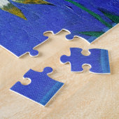 Geblomde textuurkunst Puzzel met cadeaudoos (Zijkant)