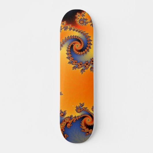 Geblust Dubbele Spiraal Skateboard (Voorkant)