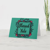  gebluste Yule Kaart (Voorkant)