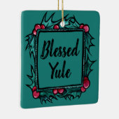 gebluste Yule Keramisch Ornament (Rechts)