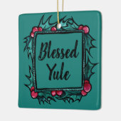 gebluste Yule Keramisch Ornament (Links)
