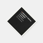 Gebnration Z Millenials Generation X Boomer Gift Servet (Hoek)