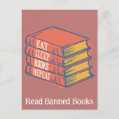 Geboden boeken lezen briefkaart (Voorkant)