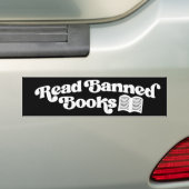 Geboden boeken lezen bumpersticker (Op auto)