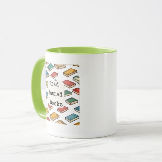 Geboden boeken lezen mok (Voorkant links)