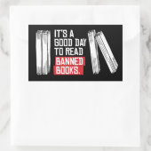 Geboden boeken lezen rechthoekige sticker (Tas)