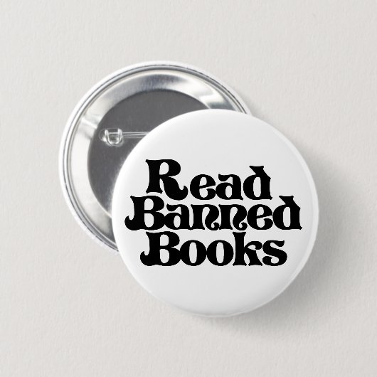 Geboden boeken lezen ronde button 5,7 cm (Voorkant /achterkant)