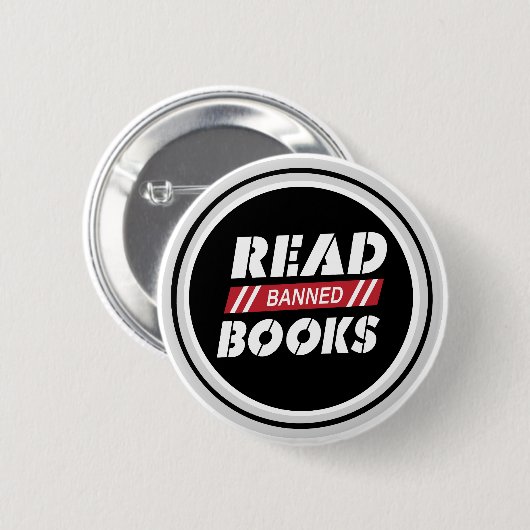 Geboden boeken lezen ronde button 5,7 cm (Voorkant /achterkant)