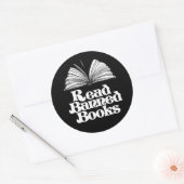 Geboden boeken lezen ronde sticker (Envelop)