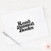Geboden boeken lezen ronde sticker (Envelop)