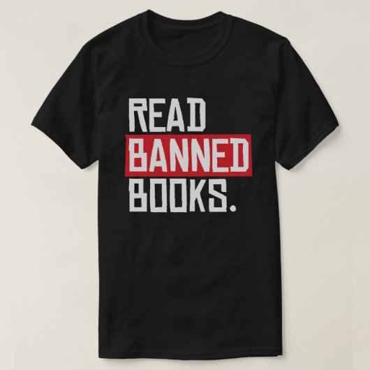 Geboden boeken lezen t-shirt (Design voorkant)