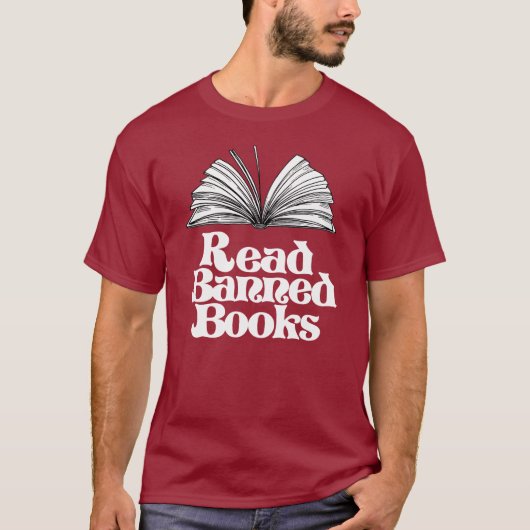 Geboden boeken lezen t-shirt (Voorkant)