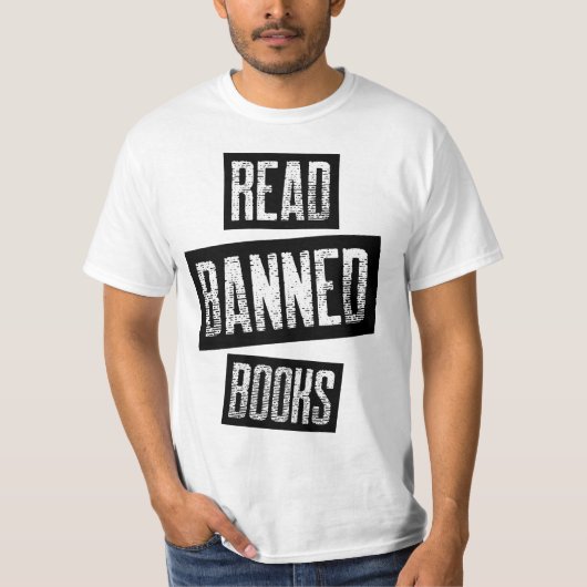 Geboden boeken lezen t-shirt (Voorkant)
