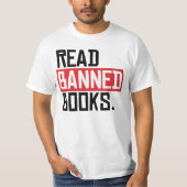 Geboden boeken lezen t-shirt (Voorkant)