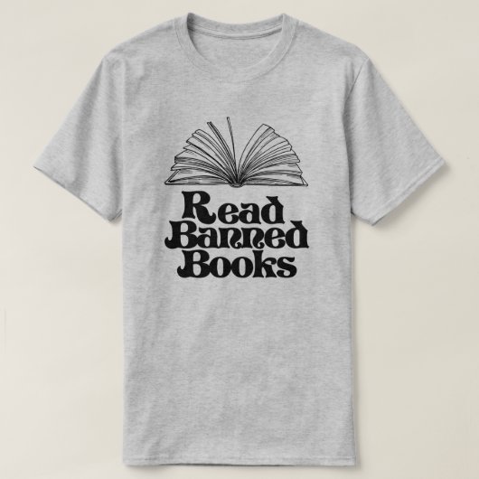 Geboden boeken lezen t-shirt (Design voorkant)