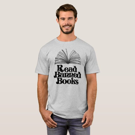 Geboden boeken lezen t-shirt (Voorkant volledig)