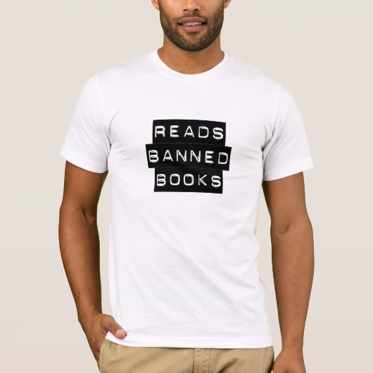 Geboden boeken lezen t-shirt (Voorkant)