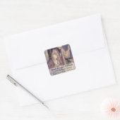 Geboden door drie koningen kerstadreslabel vierkante sticker (Envelop)