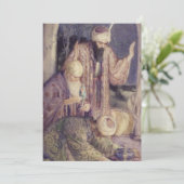 Geboden door drie koningen kerstmis feestdagenkaart (Staand voorkant)