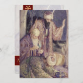 Geboden door drie koningen kerstmis feestdagenkaart (Voorkant / Achterkant)