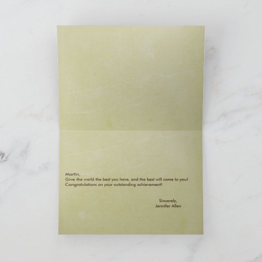 Geboden gefeliciteerd Opmerking Kaart (Binnen)