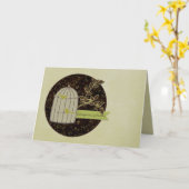 Geboden gefeliciteerd Opmerking Kaart (Gele Bloem)