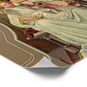 Geboden koningin van de hemel Jezus die Wereldbol  Poster (Hoek)