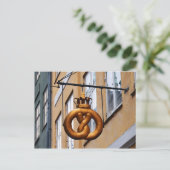 Geboden pretzel in Kopenhagen Briefkaart (Staand voorkant)