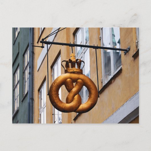 Geboden pretzel in Kopenhagen Briefkaart (Voorkant)