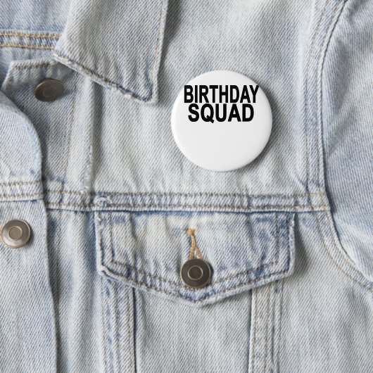 Geboedsvierkant T-Hemden . Ronde Button 5,7 Cm (In situ)