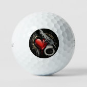 "geboeid hart" golfballen (Voorkant)