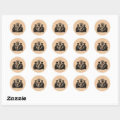 Geboeide Vrijheidsbeeld - Afschaffing ICE Ronde Sticker (Vel)