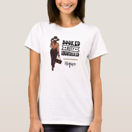 Geboekte Drukke Unbothered Gepersonaliseerde Melan T-shirt