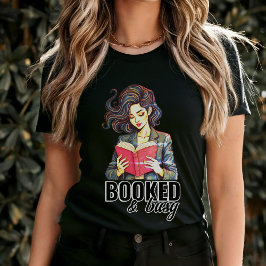 Geboekte en drukke Avid Book Reader Club Zwart T-shirt