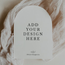 Gebogen 5x7" Uitnodigingsdruk Kaart